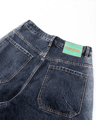 Autumn Winter New Vintage Washed Wide-Leg Jeans