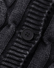 Autumn Winter New Cable Knit Button-Up Sweater