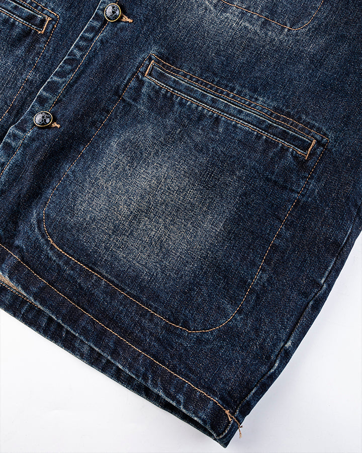 Autumn Winter New Vintage Washed Denim Jacket