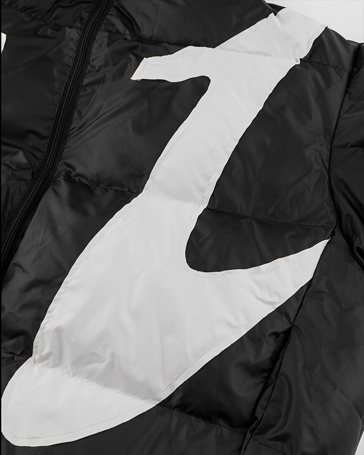 Black and White Puffer Jacket