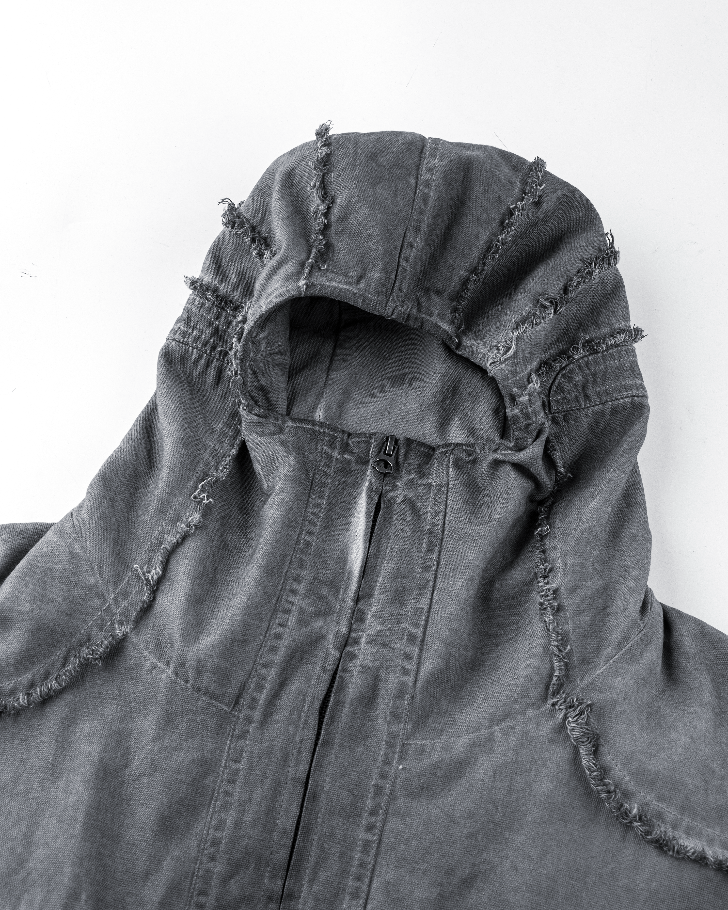 Deconstructed Hooded Denim Jacket