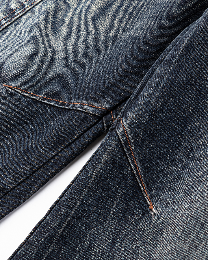 Dark Wash Wide-Leg Denim Pants