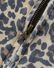 Leopard Print Zip-Up Hoodie