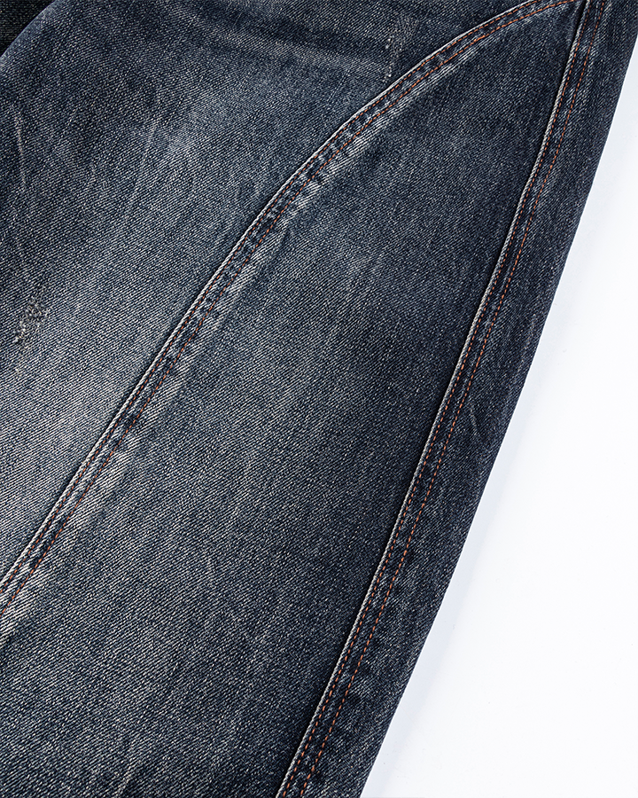 Dark Wash Wide-Leg Denim Pants