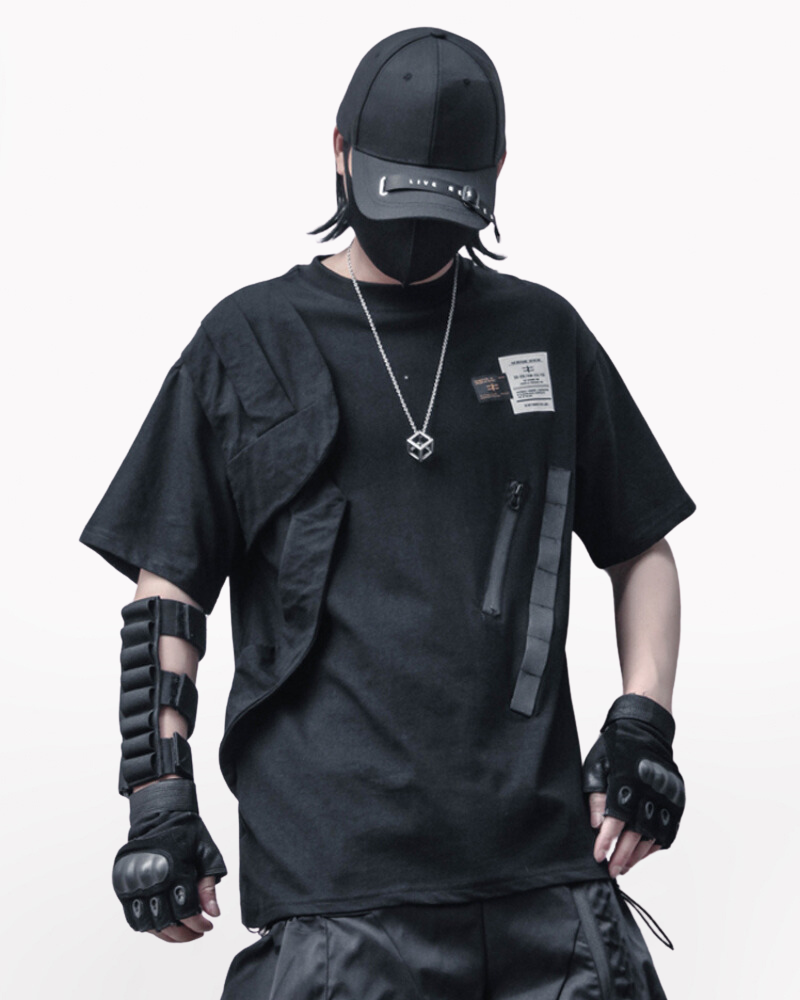 Functional Patchwork Cargo T-Shirt