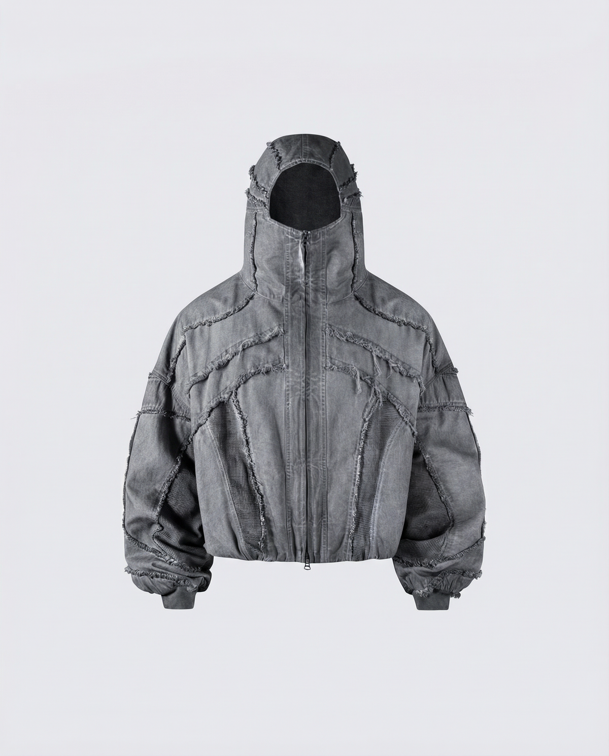Deconstructed Hooded Denim Jacket
