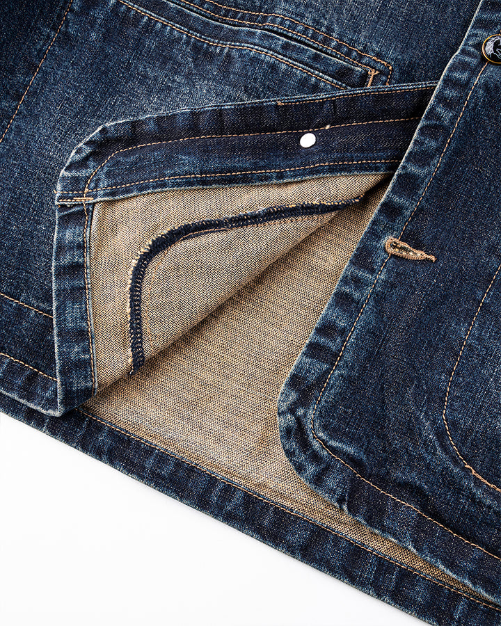 Autumn Winter New Vintage Washed Denim Jacket
