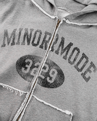 Vintage Graphic Zip-Up Hoodie