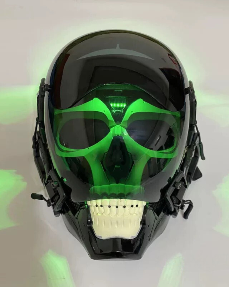 APP-Controlled LED Skull Cyberpunk Helmet Mask