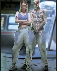 Cyberpunk Above The Clouds Fleece Waterproof Pants