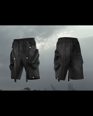 Apocalypse Washed Patchwork Tactical Cargo Shorts | Baggy Jorts
