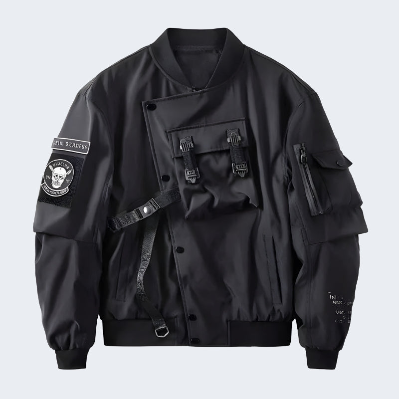 Layered Bomber Jacket Techwear