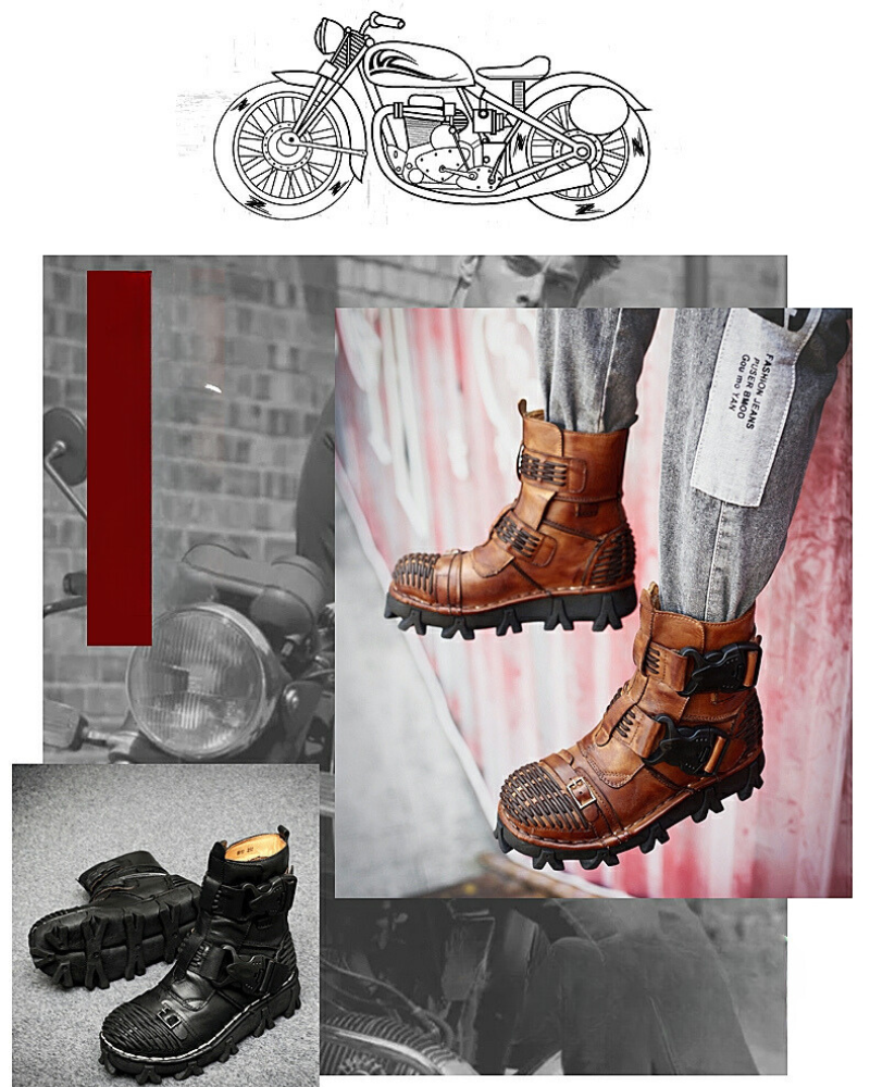 Harley Unisex Buckle Motorcycle Boots