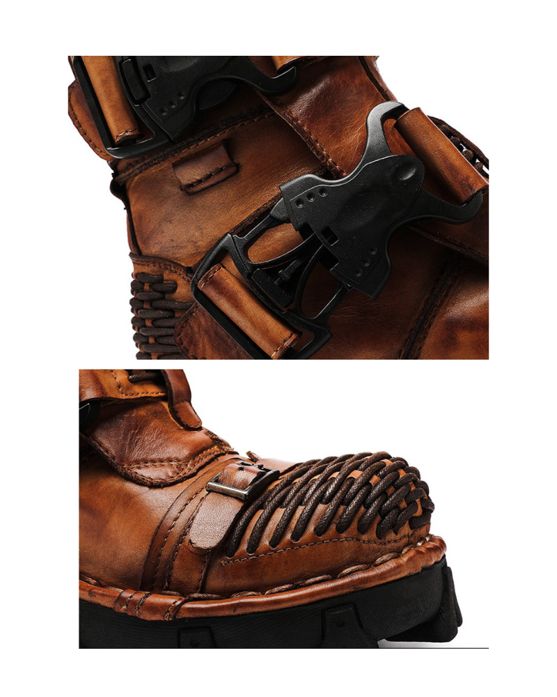 Harley Unisex Buckle Motorcycle Boots