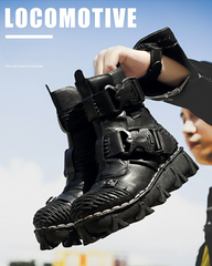 Harley Unisex Buckle Motorcycle Boots