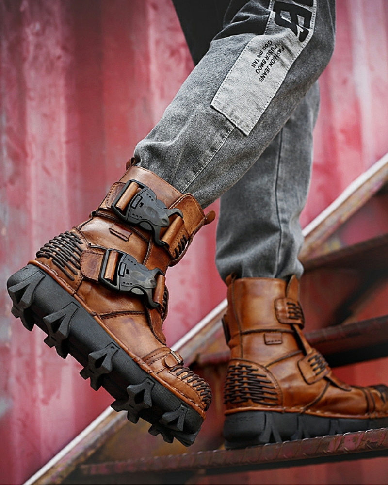 Harley Unisex Buckle Motorcycle Boots