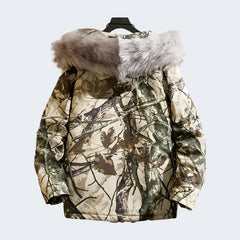 Camo Cargo Jacket Mens