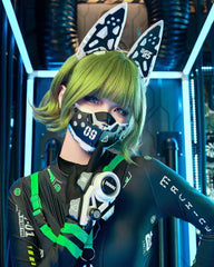 Cat Ears Cosplay Mask Headband Hand Armor