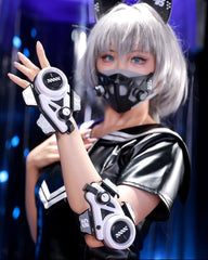 Cat Ears Cosplay Mask Headband Hand Armor