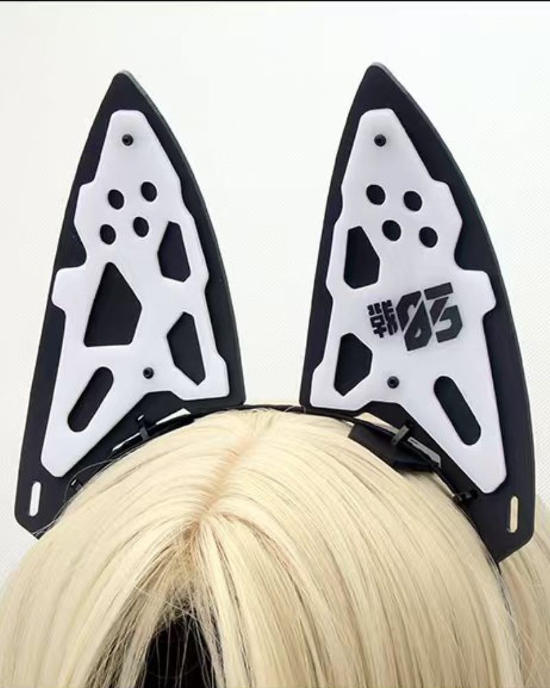 Cat Ears Cosplay Mask Headband Hand Armor