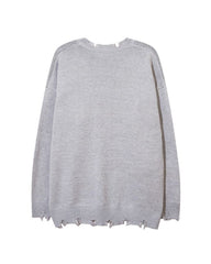 Chain Zipper Lazy Star Sweater