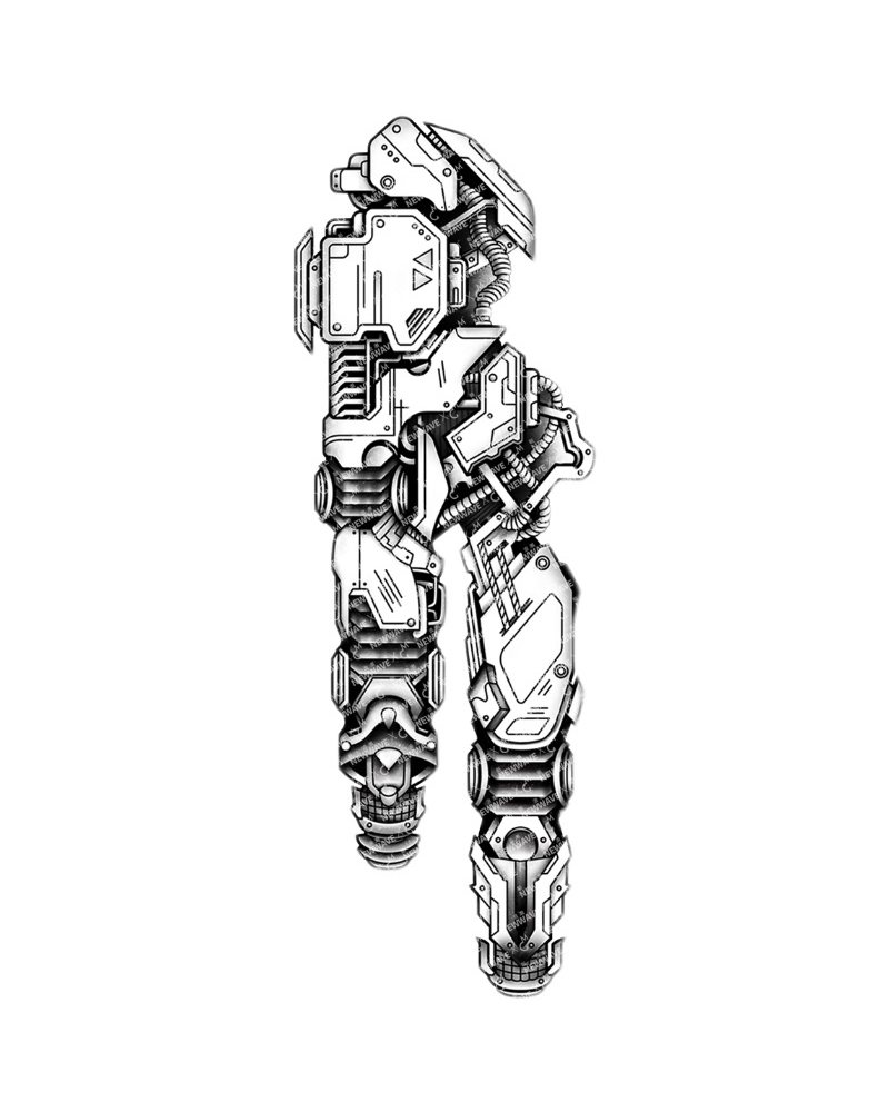 Hand Cyberpunk Tattoo