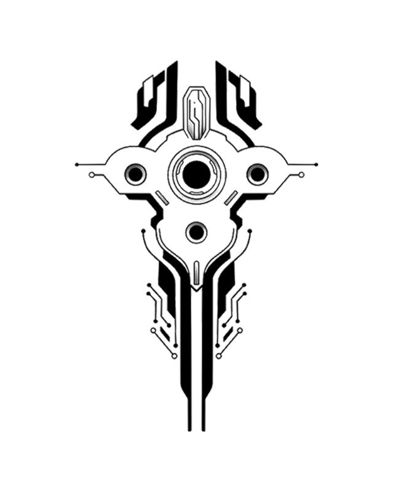 Cyberpunk Arm Circuit Tattoo