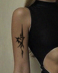 Arm Waterproof Cyberpunk Tattoo