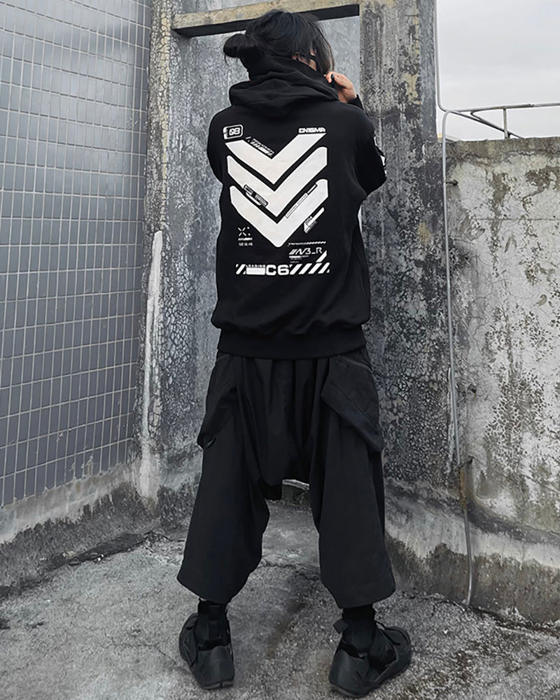 Cyberpunk City Futuristic Sci-Fi Hoodie