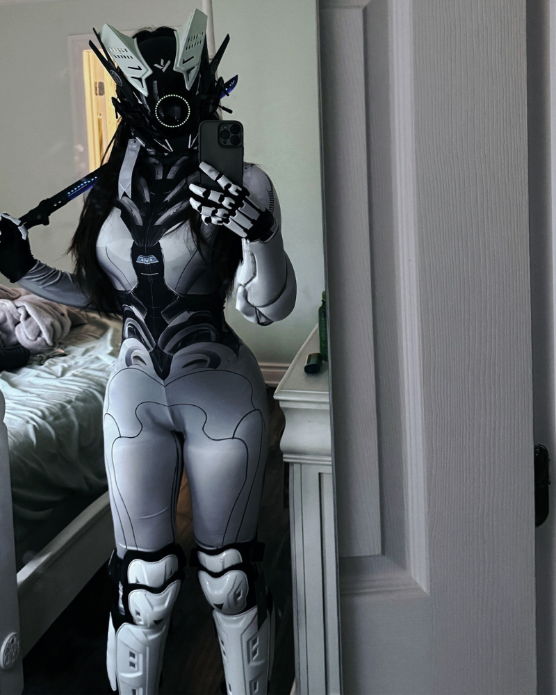 Cyberpunk Cosplay Future Warrior Women Bodysuit