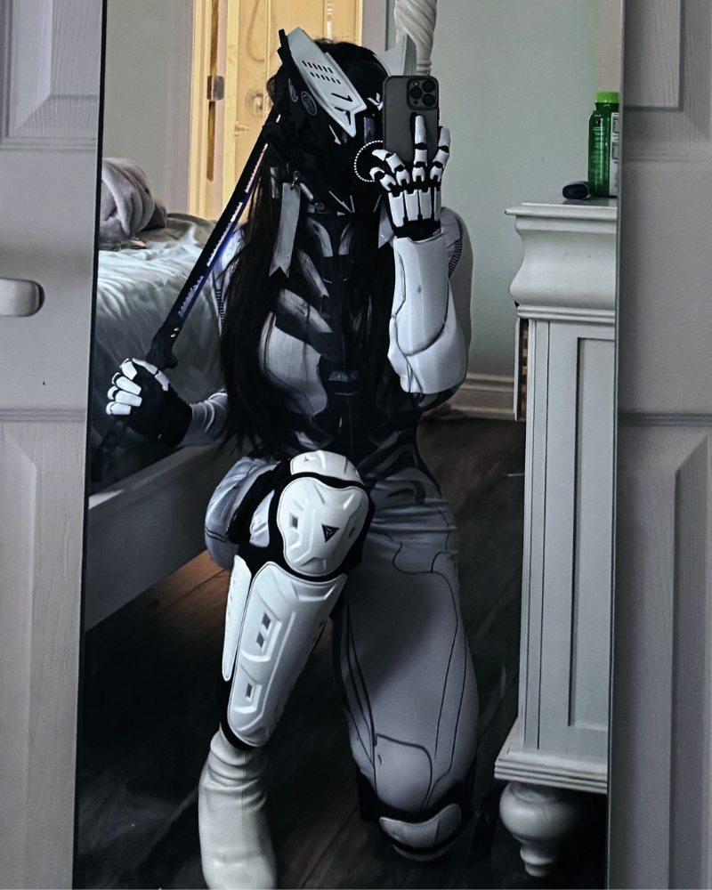 Cyberpunk Cosplay Future Warrior Women Bodysuit