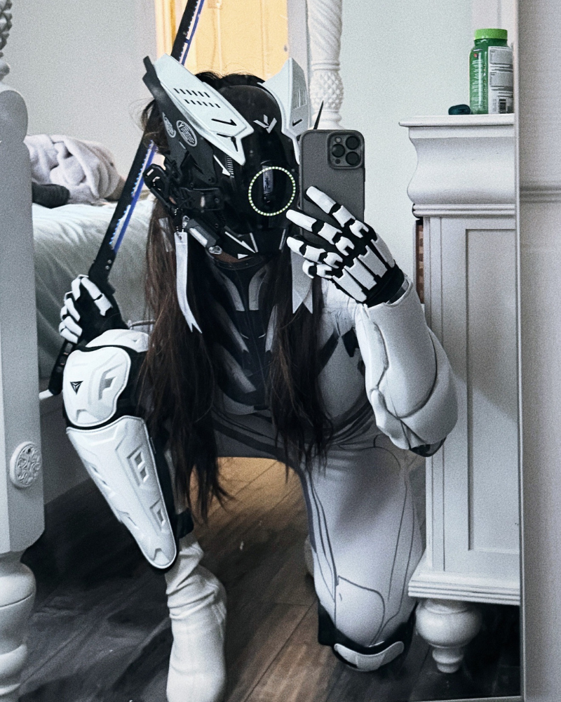 Cyberpunk Cosplay Future Warrior Women Bodysuit