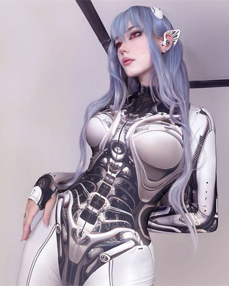 Cyberpunk Cosplay Future Warrior Women Bodysuit