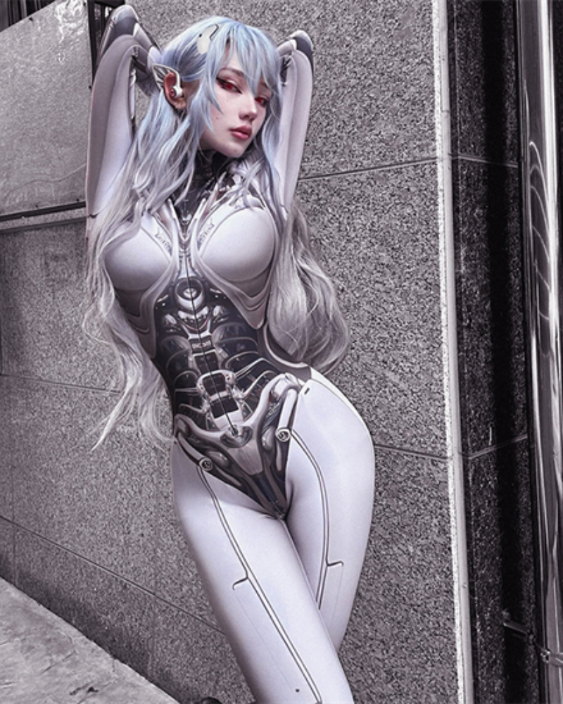 Cyberpunk Cosplay Future Warrior Women Bodysuit