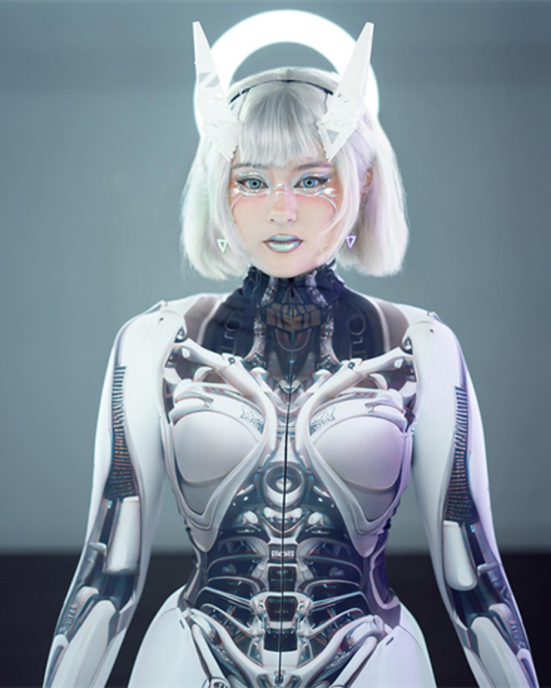 Cyberpunk Cosplay Future Warrior Women Bodysuit