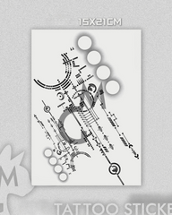 Cyberpunk Futuristic Circuit Tattoo