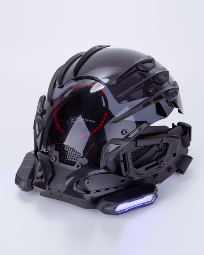 Cyberpunk Futuristic LED Helmet Mask