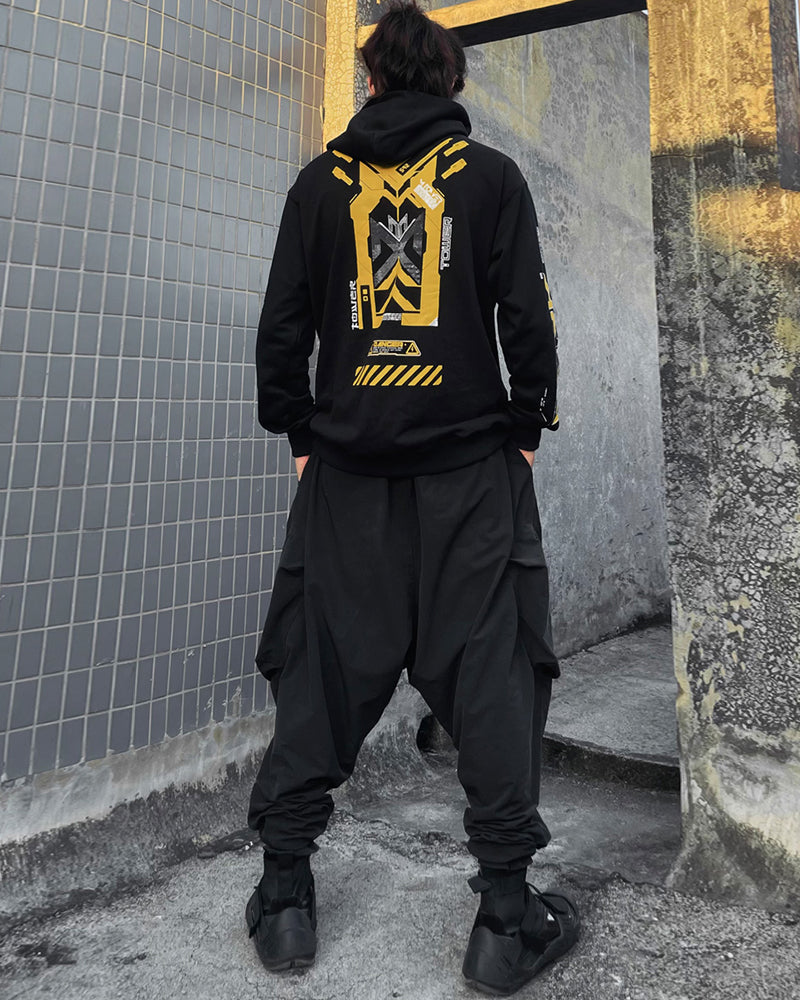 Cyberpunk Futuristic Sci-fi Functional Hoodie