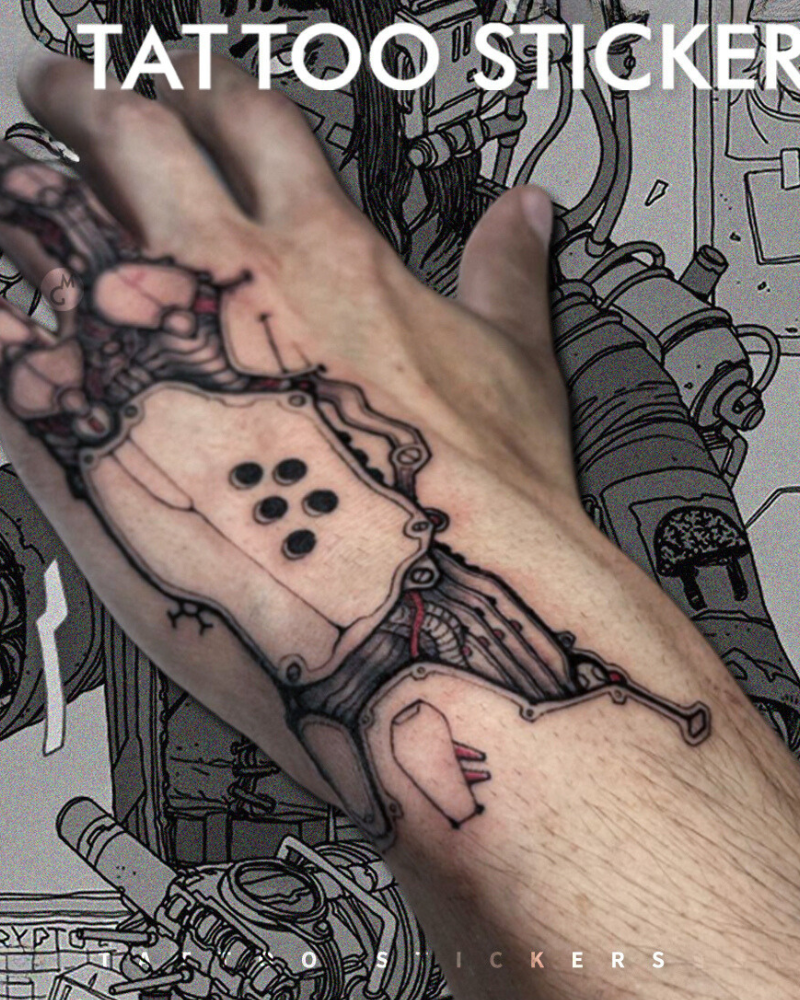 Cyberpunk Hand Tattoo