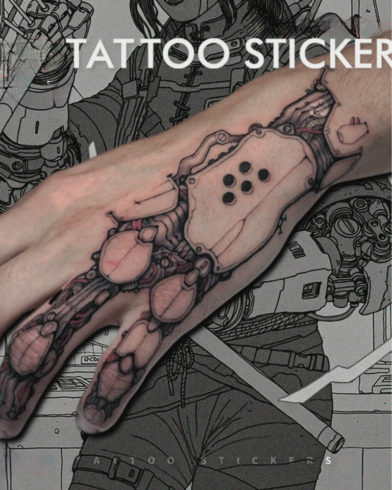 Cyberpunk Hand Tattoo