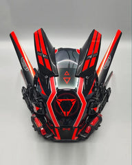 Iron Blood Warrior LED Cyberpunk Helmet Mask(LEDs available in 6 colors)