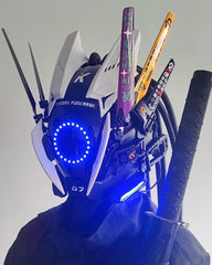 Cyberpunk LED Multi-Color Change Helmet Mask