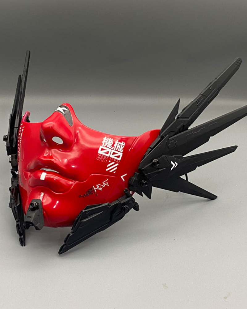 Cyberpunk Mecha Half-Face Mask