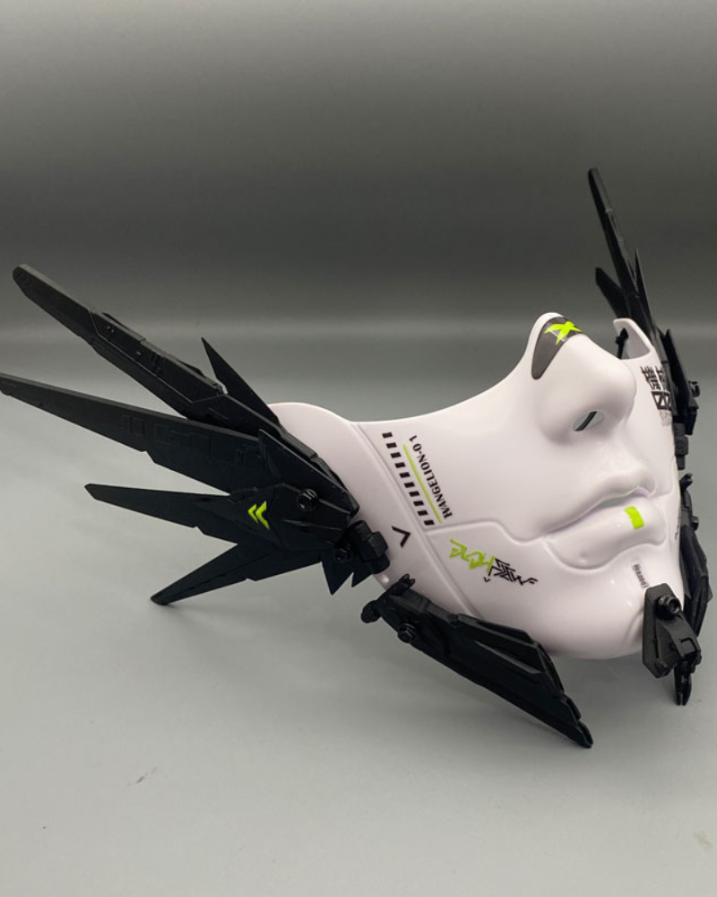 Cyberpunk Mecha Half-Face Mask