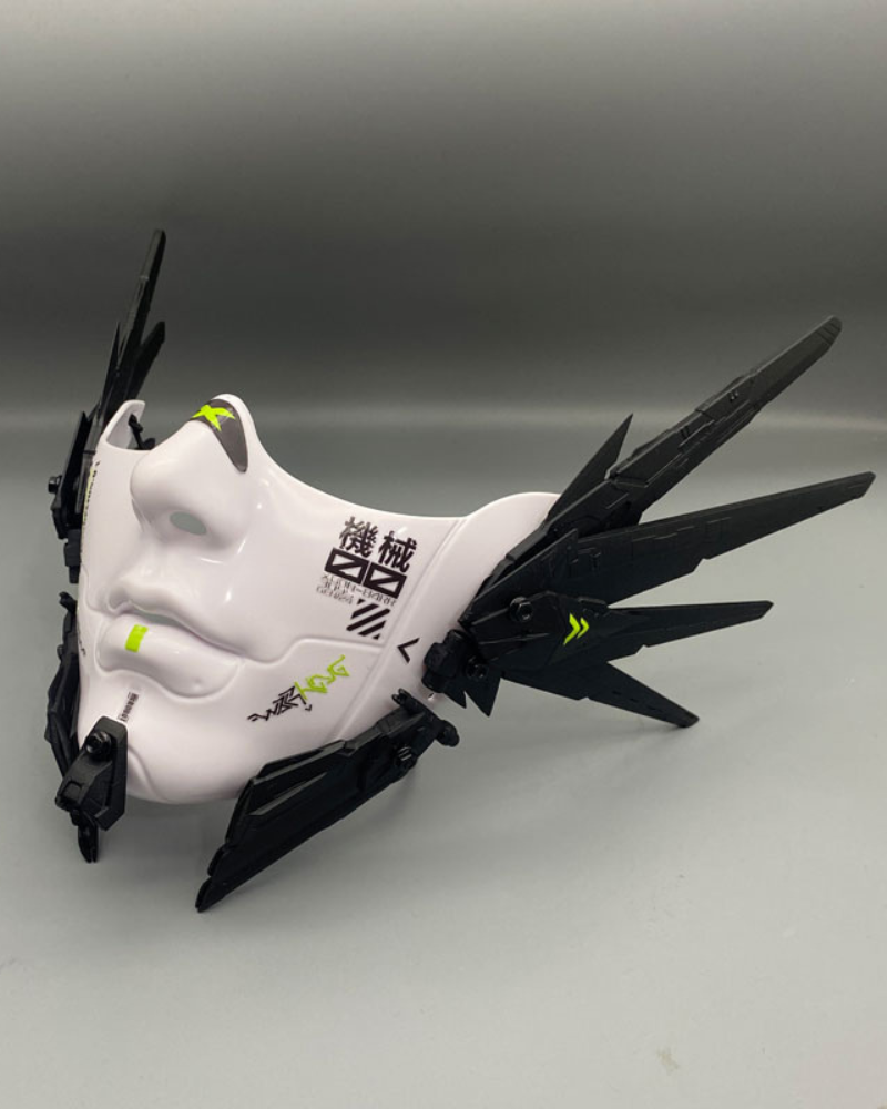 Cyberpunk Mecha Half-Face Mask