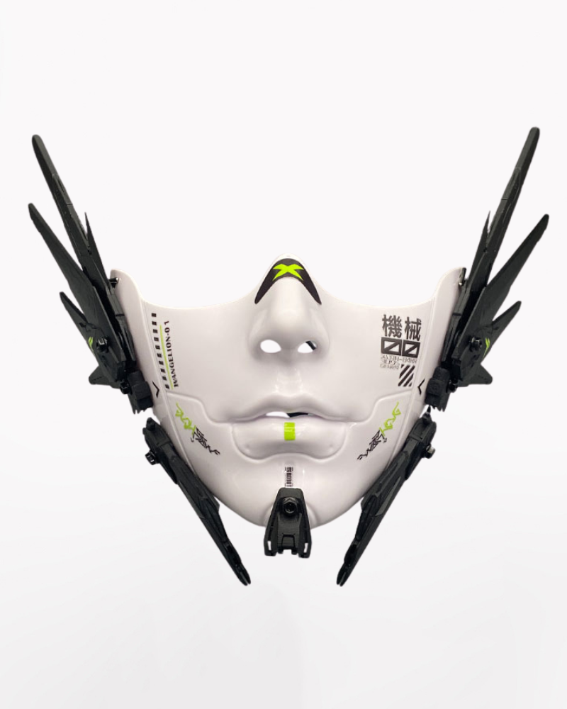 Cyberpunk Mecha Half-Face Mask