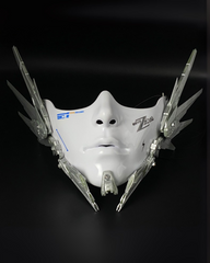 Cyberpunk Mecha Half-Face Mask