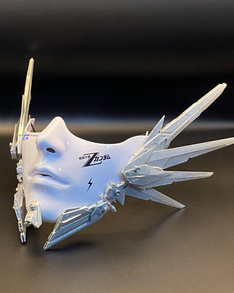 Cyberpunk Mecha Half-Face Mask
