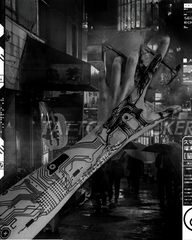 Mechanical Arm Cyberpunk Tattoo