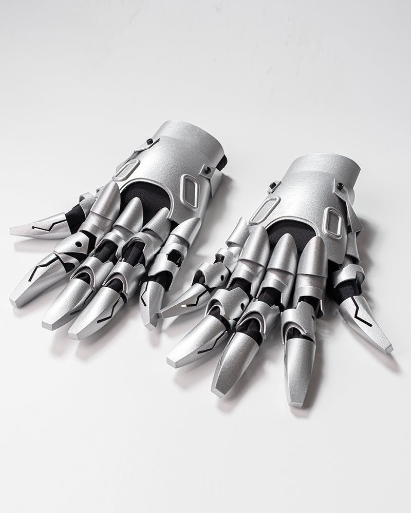 Cyberpunk Mechanical Knight Hand Gloves